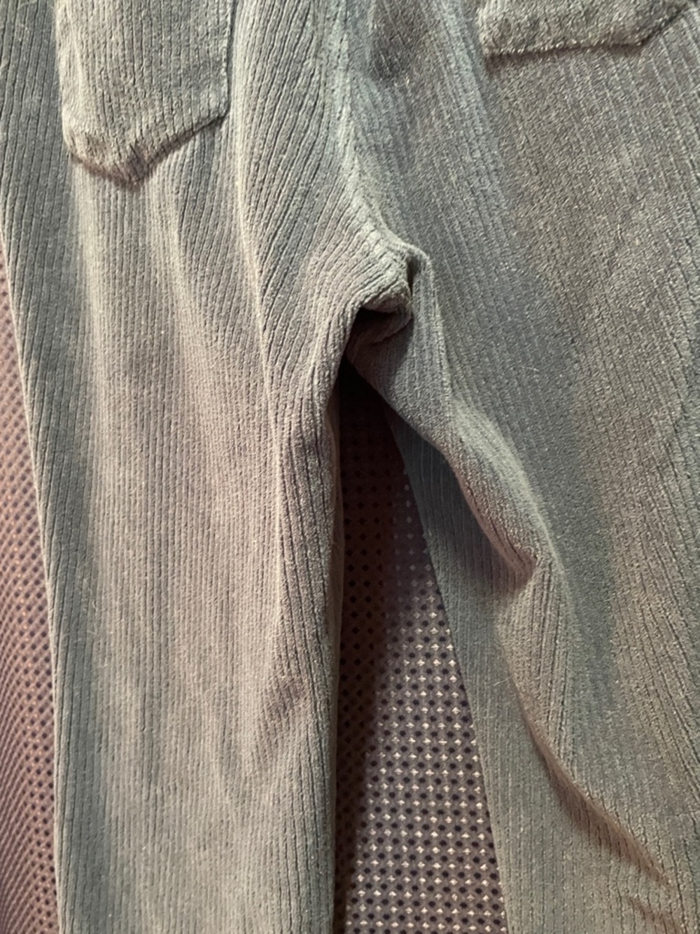 Belle by Kim Gravel Corduroy Slim Pants in Blue - Picture 11 of 11